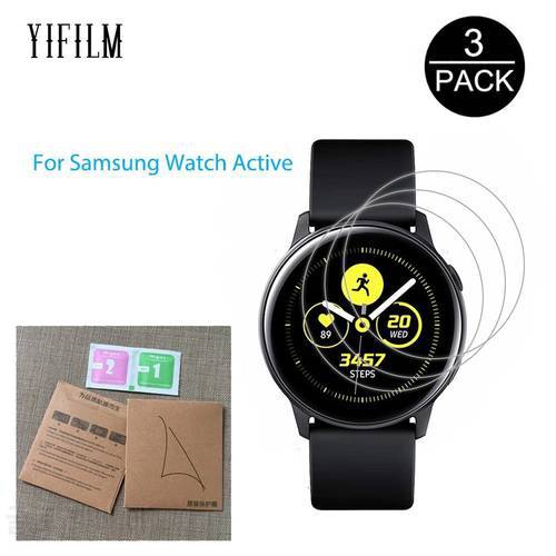 3Pack For Samsung Galaxy Watch Active Active2 40mm 44mm Smart Watch 5H Nano Explosion-proof Screen Protector HD Anti-shock Film