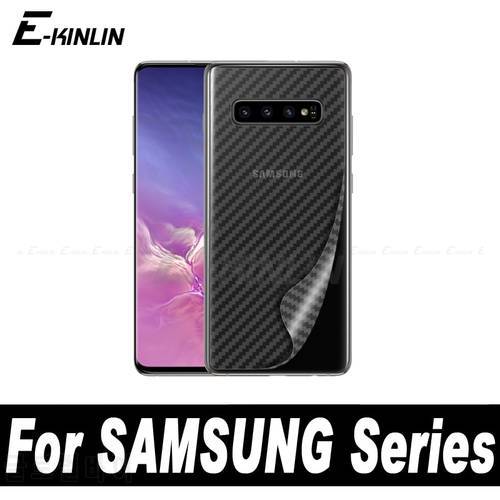 Carbon Fiber Back Cover Film For Samsung Galaxy S22 S21 S20 FE Ultra S10 5G Plus Note 20 10 Lite 9 Rear Screen Protector