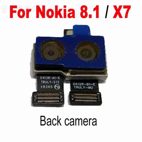 1pcs Original Tested Working Main Big Rear Back Camera For Nokia 8.1 / X7 Replacement Phone Parts