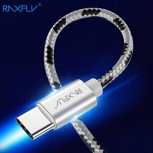 RAXFLY Type C Cable RAXFLY Charging Wire For Samsung S10 S9 Plus Data Sync USB C Cable For Xiaomi MI9 MI8 SE Type-C Cable