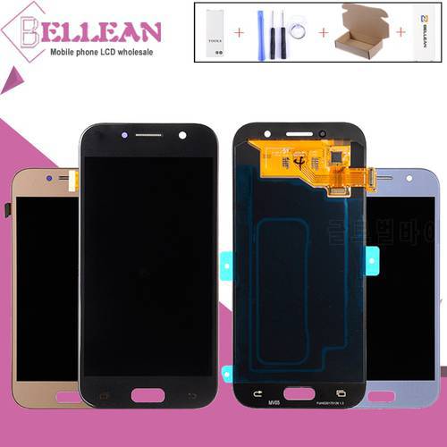 Catteny A520 Display For Samsung Galaxy A5 2017 Lcd Touch Panel Screen Digitizer A520M A520F Assembly Replacement With Frame