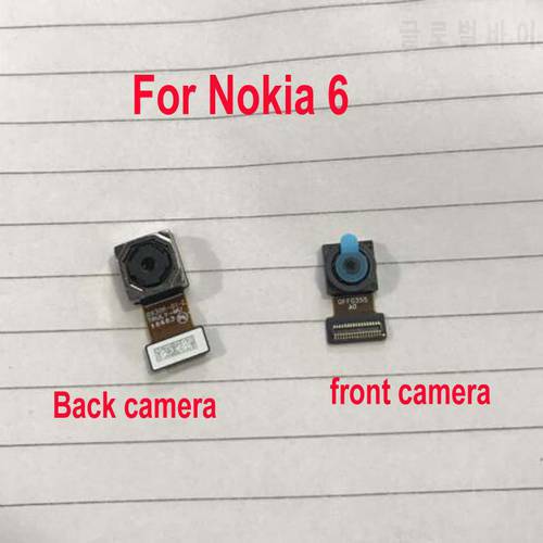 Original Working Small Facing Front Rear Big Main Back Camera For Nokia 6 TA-1000 TA-1003 TA-1021 TA-1025 TA-1033 TA-1039