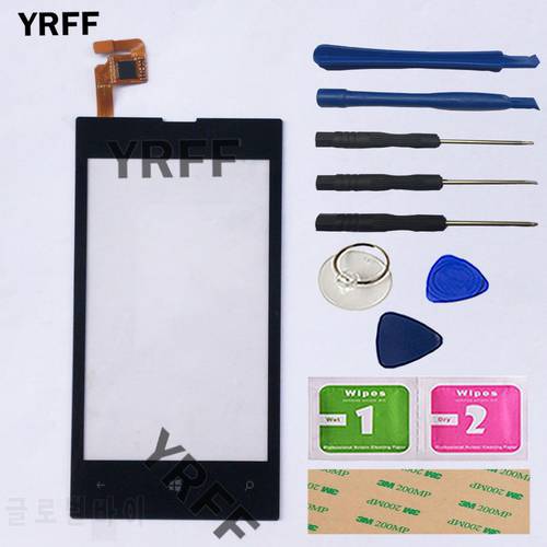 4&39&39 Mobile Touch Screen Glass For Nokia Lumia 520 525 N520 N525 Touch Screen Digitizer Touchscreen Front Glass Lens Panel Tools