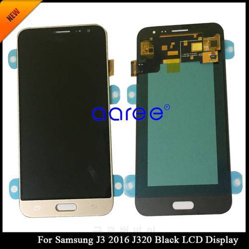 100% Tested Adjustable OLED For SAMSUNG J3 2016 J320 LCD Display for Samsung J320 J3 2016 LCD Screen Touch Digitizer Assembly