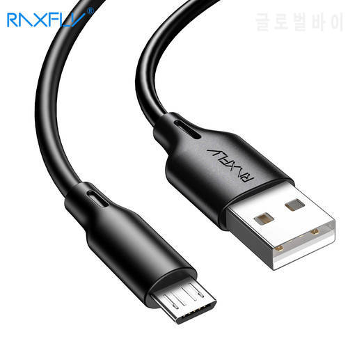 RAXFLY Micro USB Cable Fast Phone USB Charger Cable For Xiaomi Redmi Note 5 USB Charging Wire Data Sync Charger Cord For Samsung