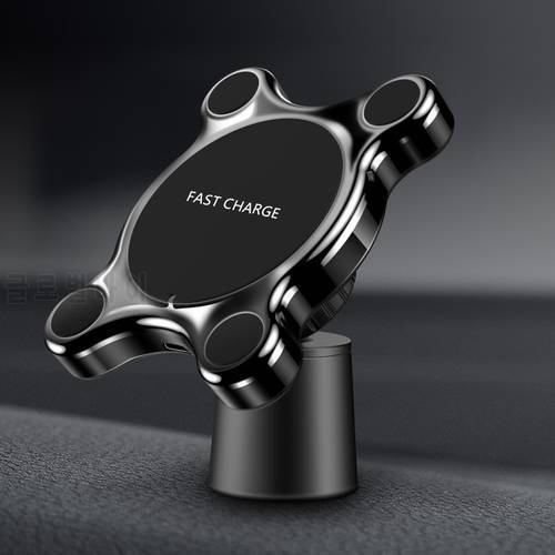 Car Mount Qi Wireless Charger For Samsung Galaxy S9 Note 9 Wireless Charging Car Phone Holder Stand For iPhone XS MAX XR