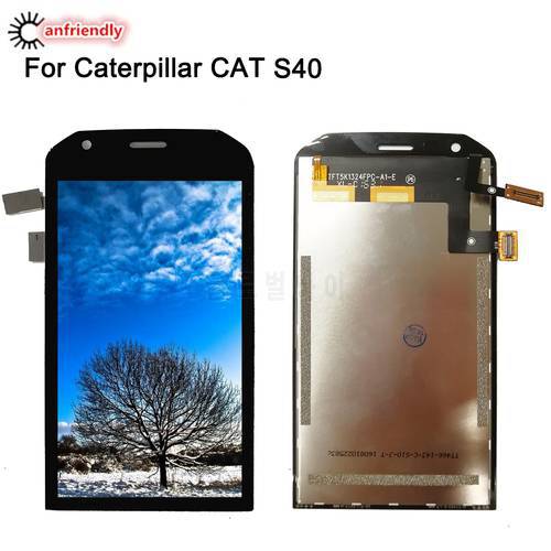 For Caterpillar Cat S40 LCD Display+Touch Screen Replacment Digitizer with frame Assembly Repair Panel Glass For Cat S40 S 40