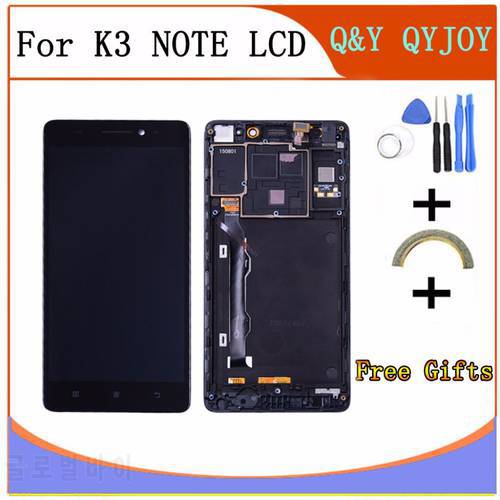 For Lenovo K50 K50-T5 K3 Note LCD Display Touch Screen Digitizer Assembly with Frame Replacement K3 Note Display
