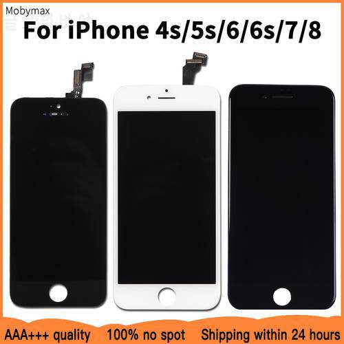 Factory Promotion LCD Replacement For iPhone 5s 6 AAAA+++ Quality LCD Display Touch Screen For iPhone 6s 7 4s 8 100% Test Work
