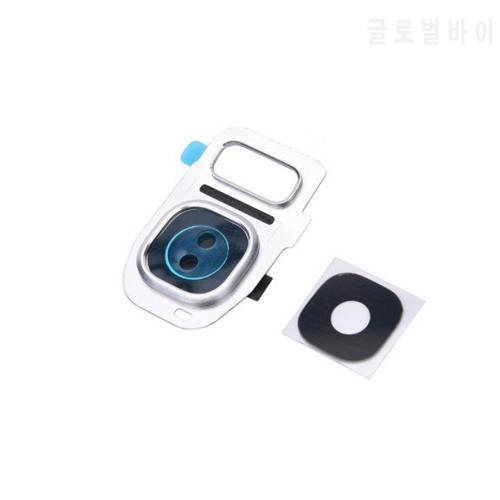 20pcs/lot For Samsung Galaxy S8 G950 S8 Plus G955 Back Rear Camera Glass Lens Cover with Housing Frame Holder Replacement Part