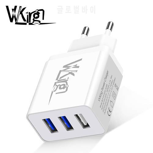 VVking USB Charger 3.4A Max 3 Ports EU/US Plug Fast Charging Travel Wall Charger For iPhone Samsung Huawei Xiaomi Phone Charger
