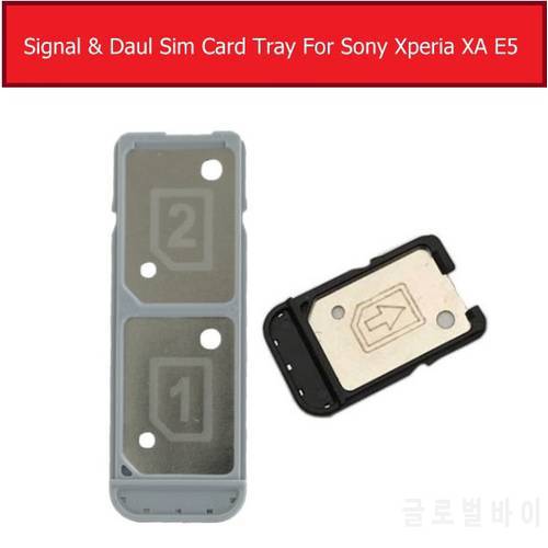 Single & Daul Sim Card Tray for Sony Xperia XA F3111 F3113 F3115 SIM Card Slot For Sony E5 F3311 F3313 Sim Card Reader Holder