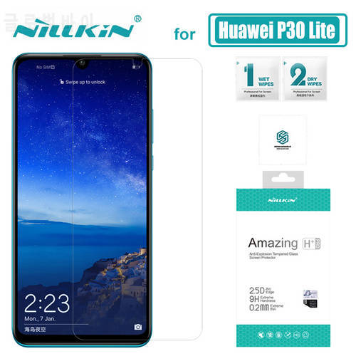 Nillkin for Huawei P40 P30 P20 Lite Glass 9H Tempered Glass Screen Protector For Huawei P40 P30 Lite P20 Honor 20 Pro 10 Glass