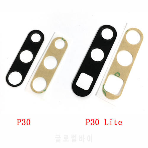 100pcs New For Huawei P30 P30 Pro P30 Lite Rear Back Camera Glass Lens Cover With Sticker Adhesive