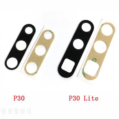 New For Huawei P30 P30 Pro P30 Lite Rear Back Camera Glass Lens Cover With Sticker Adhesive