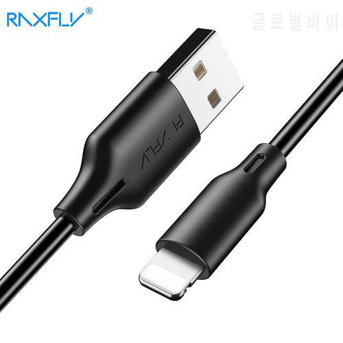 RAXFLY USB Cable For iPhone X XS Max XR Charging Wire Fast Data Sync USB Charger For iPhone 7 8 6 6s Plus 5s 5 USB Charging Cord