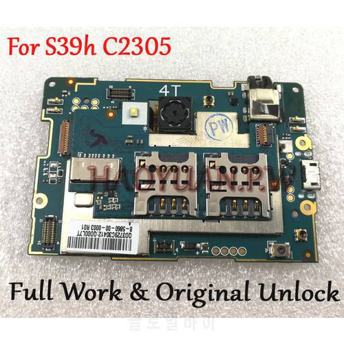 Full Work Original Unlocked Mainboard For Sony Xperia C S39h C2305 Motherboard Logic Circuit Board Electronic Panel Fast Ship