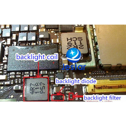 10sets/lot backlight diode V3 + backlight coil 4R7 + backlight filter L2200 for ipad 2 3 4 mini