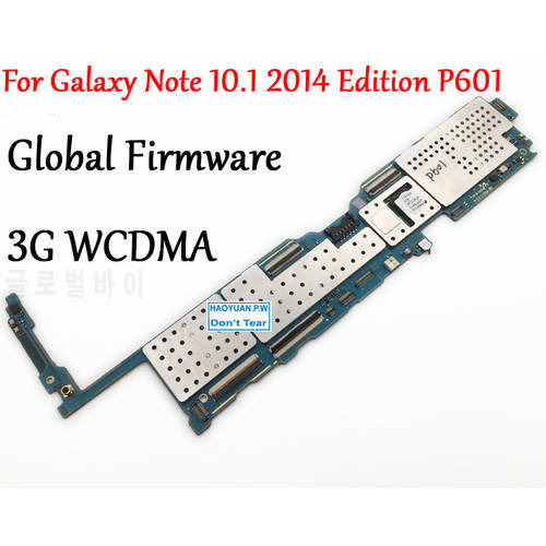 Tested Full Work Unlock Motherboard For Samsung Galaxy Note 10.1 2014 Edition P601 SM-P601 WCDMA Logic Circuit Electronic Panel