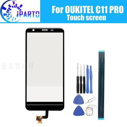 5.45 inch for OUKITEL C11 PRO Touch Screen Glass 100% Guarantee Original Digitizer Glass Panel Touch Replacement For C11 PRO