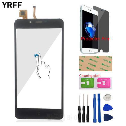 YRFF 5.0&39&39 Mobile Touch Panel Front For Leagoo Kiicaa Power Touch Screen Digitizer Panel Glass Len Sensor Tools Protecotr Film