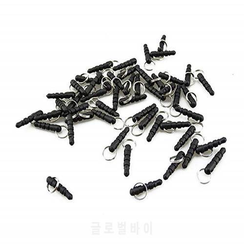 50 100PCS DIY Plug Headphone with Hole Ring for IPad/iPhone/HTC/Samsung Dust Proof Plug Universal Cell Phone Accessories