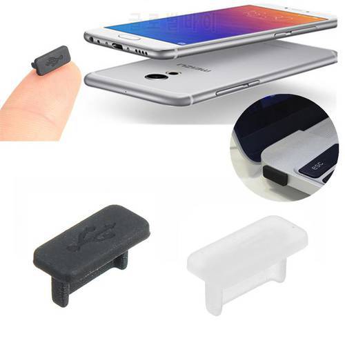 KUKOWDEE 20 PCS USB 3.1 Type C Anti Dust Protect Rubber Cover Dust Plug For Macbook For Nokia N1 For Huawei P9 Transparent Black