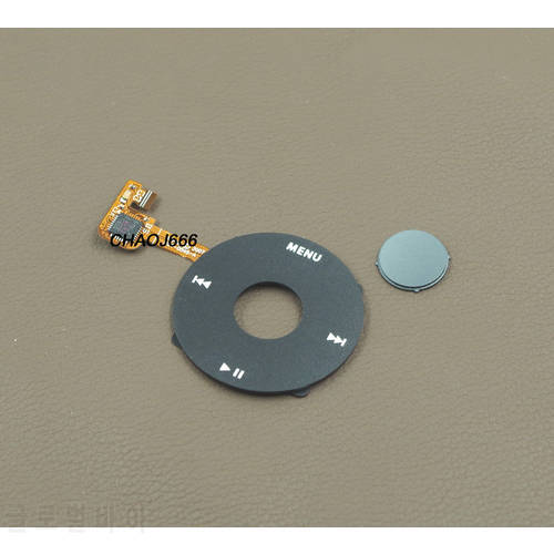 Black Clickwheel Click Wheel + Gray Grey Central Button Key for iPod 6th 7th Classic 80GB 120GB Thick Thin 160GB