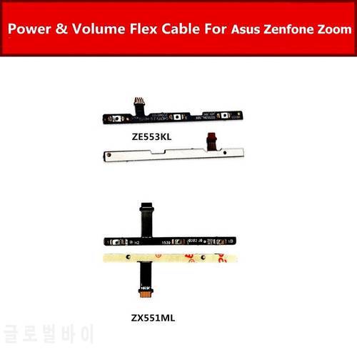 On Power Flex Cable For Asus Zenfone 3 Zoom ZE553KL Z01HD Volume button Flex ribbon For Asus Zoom ZX550ML ZX551ML Switch Button