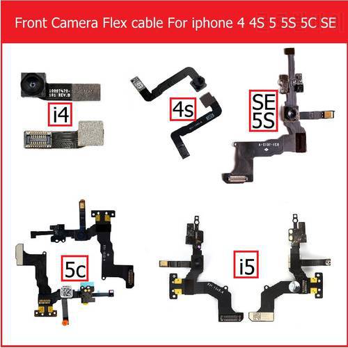 Front facing small camera & light proximit sensor flex cable with microphone For iPhone 4 5S 5C SE 6 6s 7 8 plus X Xs Max XR