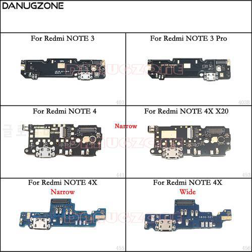 USB Charging Dock Port Socket Jack Plug Connector Charge Board Flex Cable For Xiaomi Redmi Note 4 4X / NOTE 3 PRO / NOTE 4X X20
