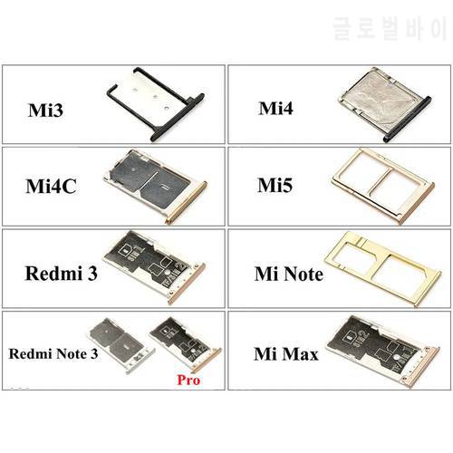 1PCS New Sim Card Slot Tray Holder Replacement Parts For Xiaomi Mi Note Mi5C Mi5X Redmi 3 3s Note 3 Phone