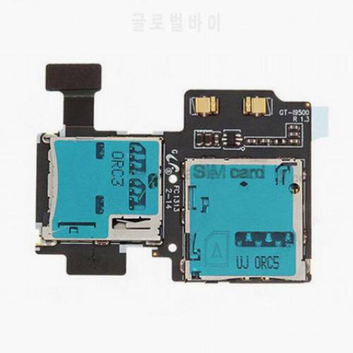 ZONBEMA For Samsung Galaxy S4 i9500 i9505 Micro SD SIM Card Tray Slot Holder Reader Flex Cable