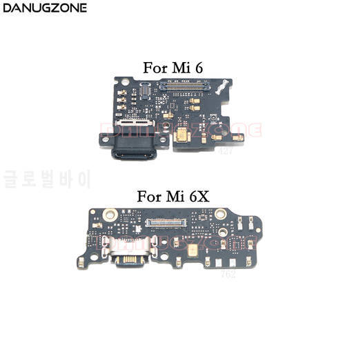 USB Charging Dock Jack Plug Socket Port Connector Charge Board Flex Cable For Xiaomi Mi 6 6X mi6 M6 Mi6X