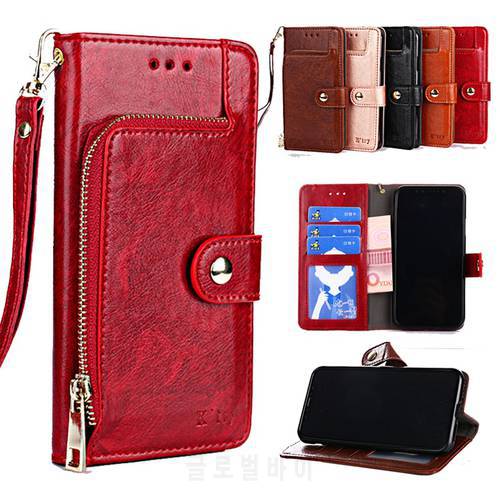 Luxury PU Leather Flip cards zipper Wallet Cover For Samsung Galaxy A10 Phone Case Coque For Samsung Galaxy A40 Stand Etui