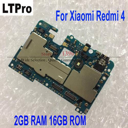 Global Firmware Full Working Original Unlock Mainboard For Xiaomi Redmi 4 Redmi4 2GB RAM 16GB ROM Motherboard Fee Flex Cable