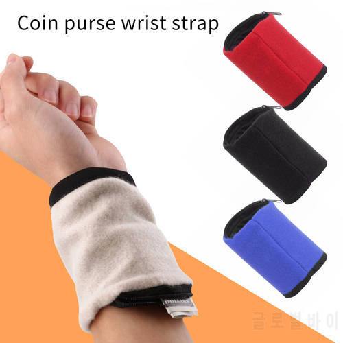 KISSCASE Outdoor Running Wrist Bag Sport Cycling Sweatband Wrist Band Wallet Zipper Keys Card Coin Purse Wrist Strap Arm Bands