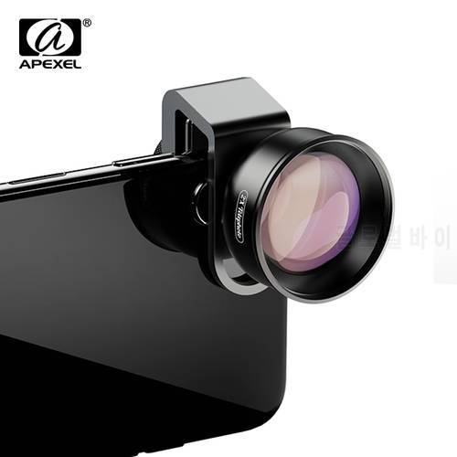 APEXEL HD 2X telescope lens 4K telephoto zoom phone camera lens CPL star filter for huawei Samsung all smartphone drop-shipping