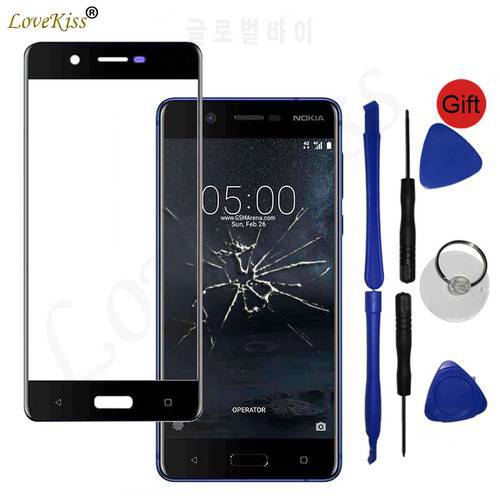 Front Panel For Nokia 5 TA-1053 N5 TA-1024 Touch Screen Sensor LCD Display Digitizer Glass Cover Nokia5 Touchscreen Replacement