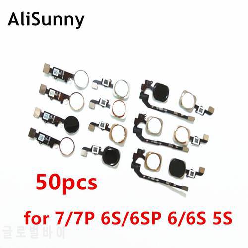 AliSunny 50pcs Home Button Flex Cable for iPhone 6s 7 6 Plus 5S 6G 7Plus 6P Menu Key Replacement Parts