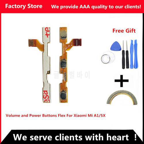Q&Y QYJOY AAA Quality Phone Flex For Xiaomi Mi A1/5X Power On/Off + Volume Up/Down button Flex Cable Replacement Parts