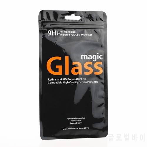 100 pcs Personalized plastic bags for iPhone 8 8plus X tempered glass screen protector packaging bags for tempered glass