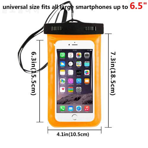 Waterproof Bag Outdoor PVC Plastic Dry Case Sport Cellphone Protection Universal Cell Phone Case For Smart Phone Under 6.5 inch