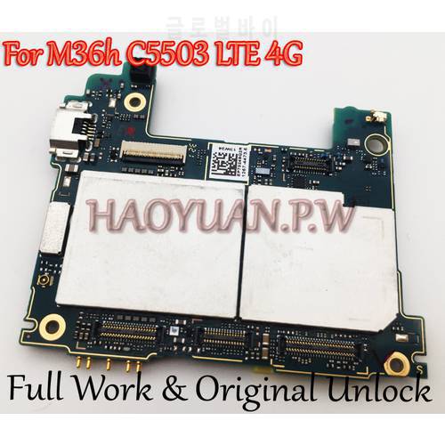 Full Work Original Unlock mainboard For Sony Xperia ZR M36 M36h C5503 motherboard Logic Circuit Electronic Panel