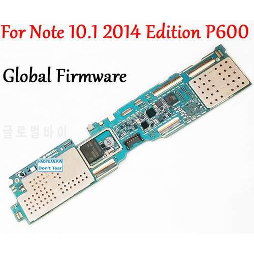 Tested Full Work Unlock Original Motherboard For Samsung Galaxy Note 10.1 2014 Edition P600 WIFI Logic Circuit Electronic Panel