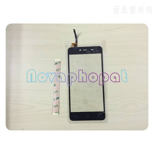 Novaphopat Black Digitizer Screen For For Highscreen Easy L / Easy L pro Touch Screen Panel Digitizer Glass Sensor + tracking