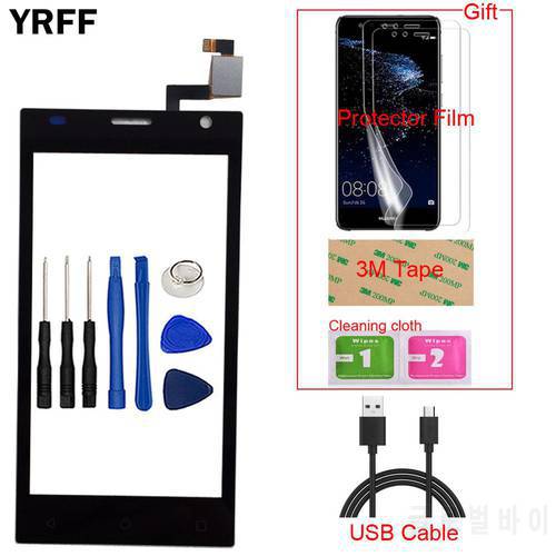 YRFF 4&39&39 Mobile Touchscreen For Prestigio Wize O3 PSP3458 PSP 3458 DUO Touch Screen Panel Sensor Front Glass Digitizer Panel