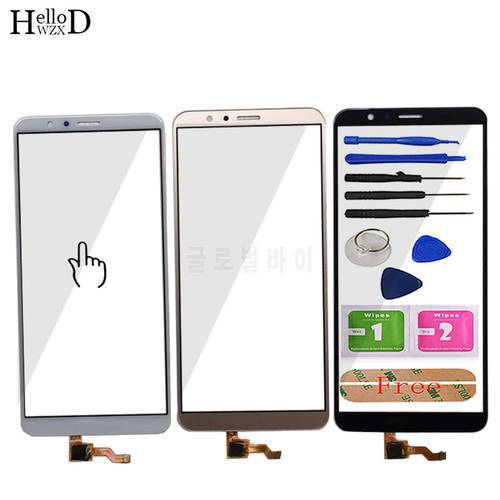 5.93&39&39 Mobile Touch Screen Glass For HuaWei Honor 7X Touch Screen Front Glass Digitizer Panel Lens Sensor Tools Free Adhesive