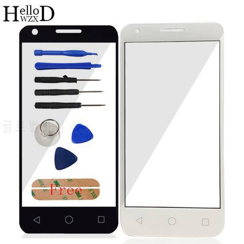 Front Outer Glass Touch Lens For Alcatel One Touch Pixi 3 4.5 4027D 4027X 5017 5017E OT4027 4027 VF795 Speed 6 Panel Adhesive