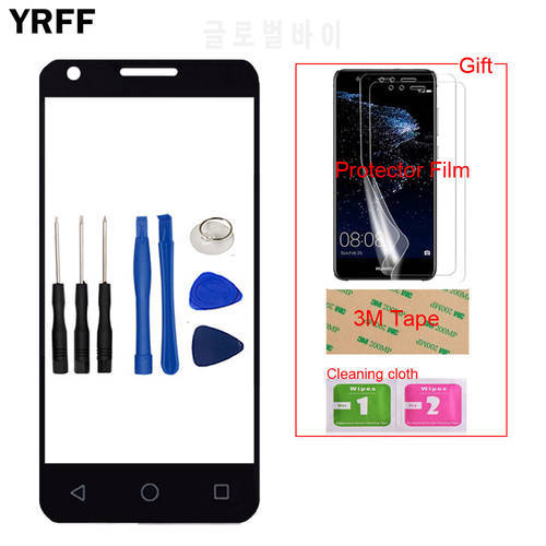 Mobile Front For Alcatel One Touch Pixi 3 4.5 4027D 4027X 4027 A5017 Touch Screen Glass Digitizer Panel Sensor Protector Film